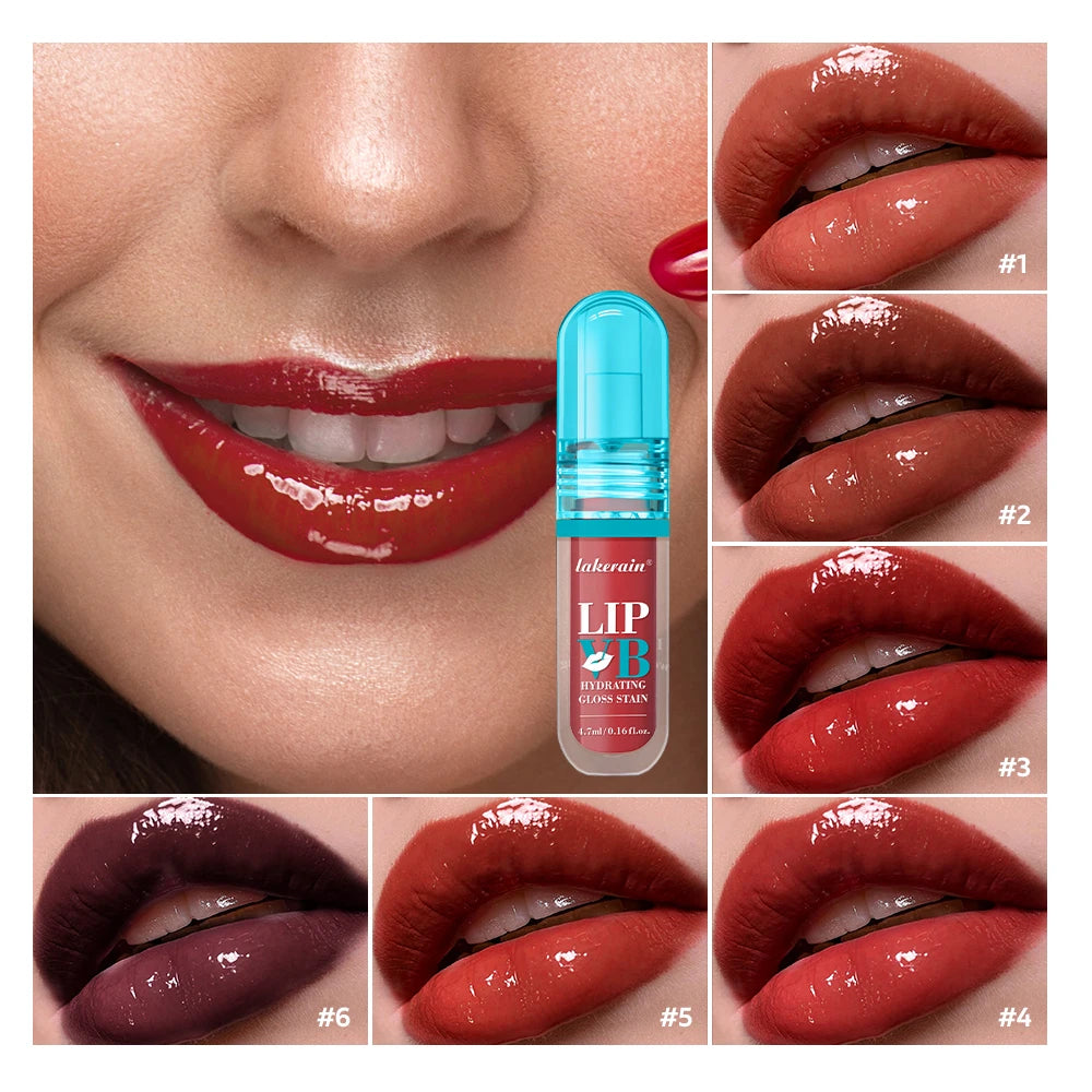 Lip Stain Vb Hydrating Gloss Stain 12Hr Long-Lasting Hydrating Hydra Honey Instant Glossy Wetness Moisturize Nourish Lips Makeup Oasis Select