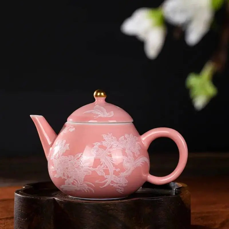 120ml Ceramic Small Mini Tea Cup Three Talents Tea Bowl Household Teacup Oasis Select