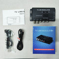 AV TO RF TV LINK Modulator IR Remote Control Range Extender Analog TV Self-Produced Program Insertion Device Oasis Select analog