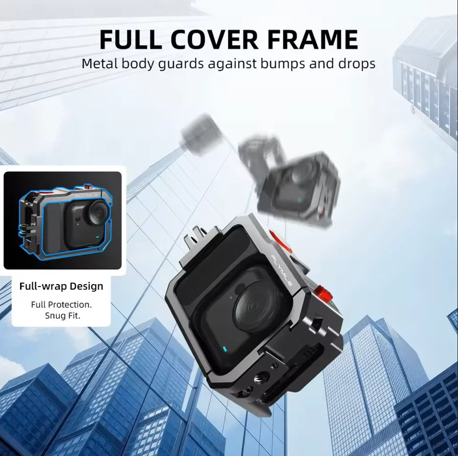 Flymile Metal Cage for Insta360 GO Ultra | Aluminum Alloy Frame