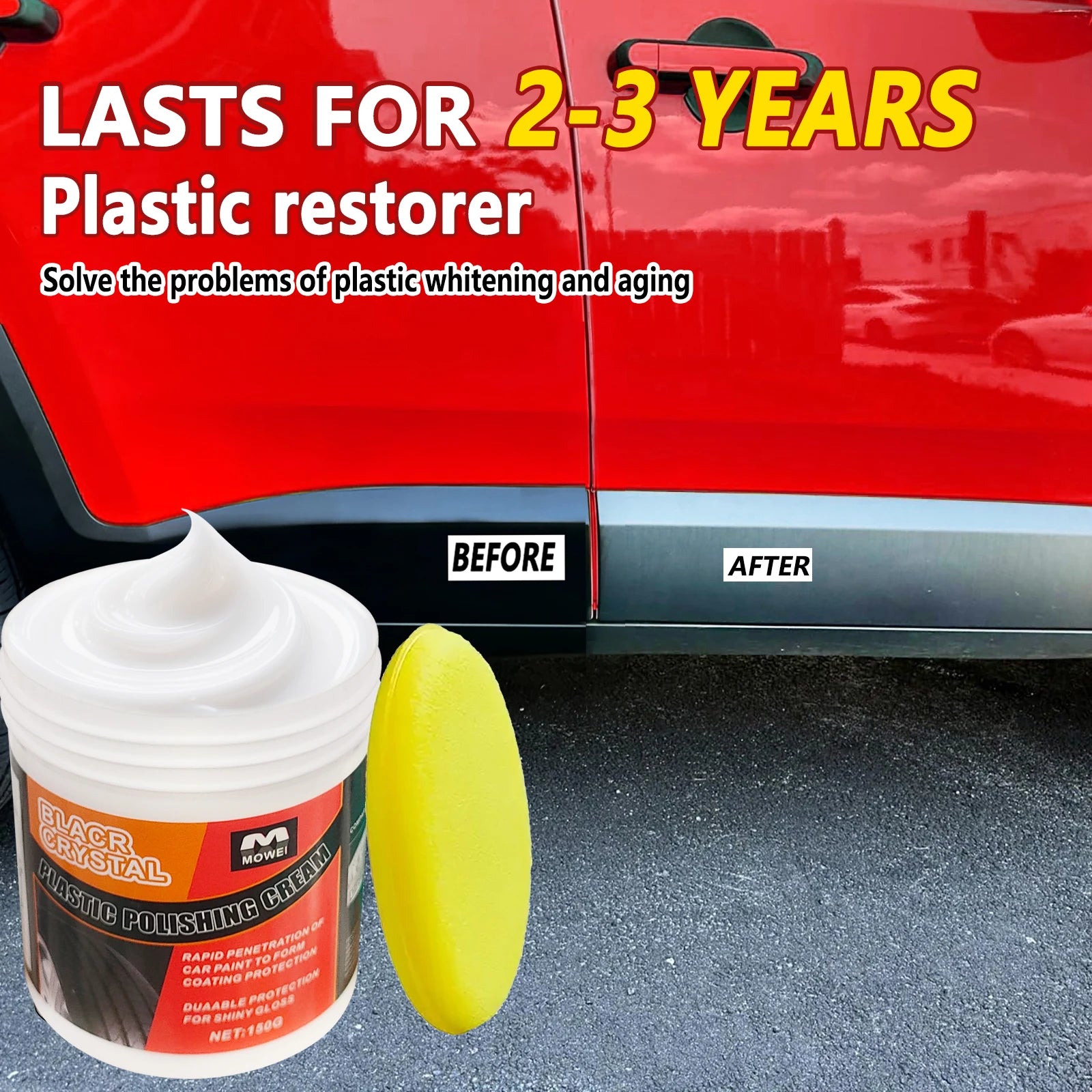 Plastic Trim Dressing Cream – Dashboard & Tire Restorer Paste