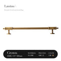 French Antique Bronze Brass Cabinet Wardrobe Door Cabinet Drawer Cabinet Furniture Retro Door Handle Household Handle Oasis Select 2pcs Bronze 224mm
