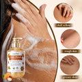 Sweet Almond Scrub Shower Gel Whitening and Cleansing Body Wash 500ml Oasis Select Whitening