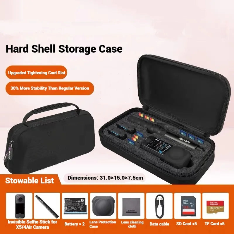 Insta360 X4 Air Protective Case, Lens Guard & Screen Protector Kit