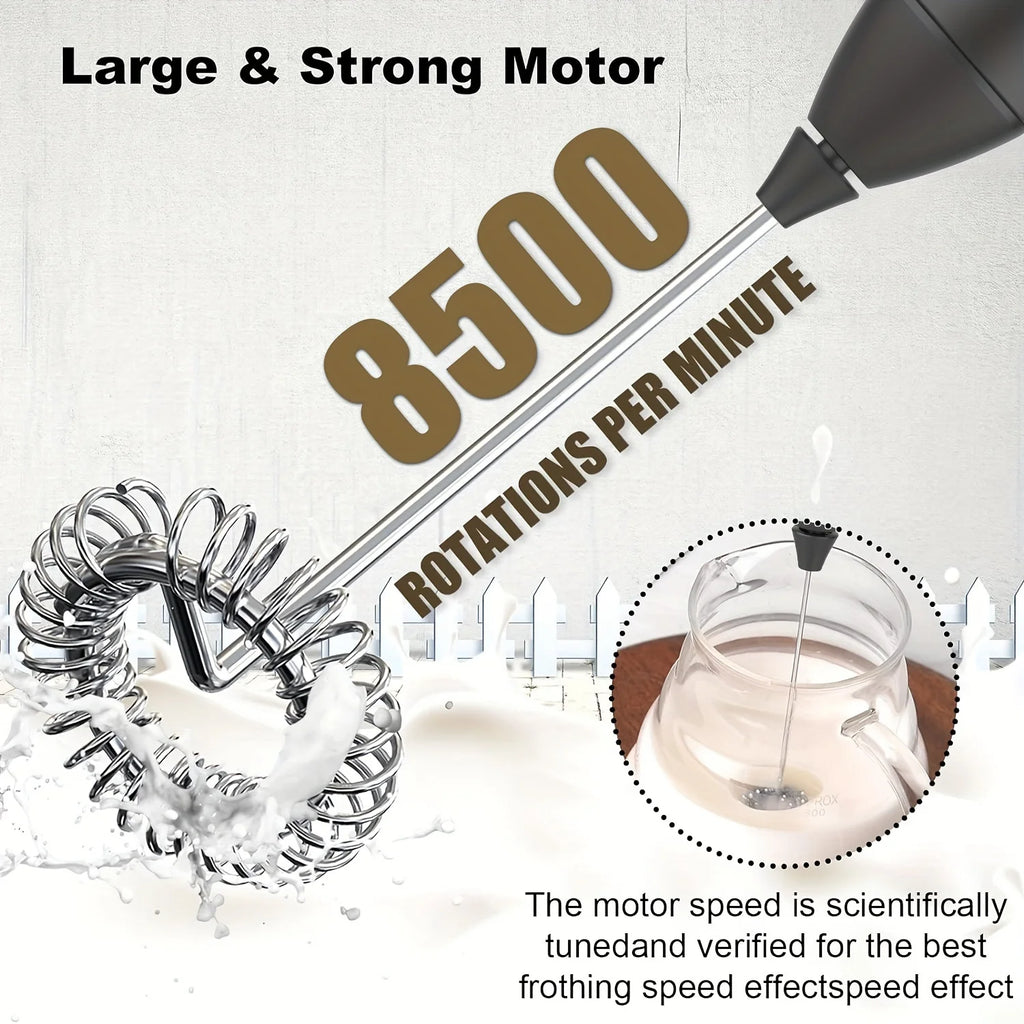 MINI Handheld Electric Milk Frother USB Rechargeable, Automatic Foam Maker for Lattes, Hot Chocolate Blender Egg Beater Tools Oasis Select