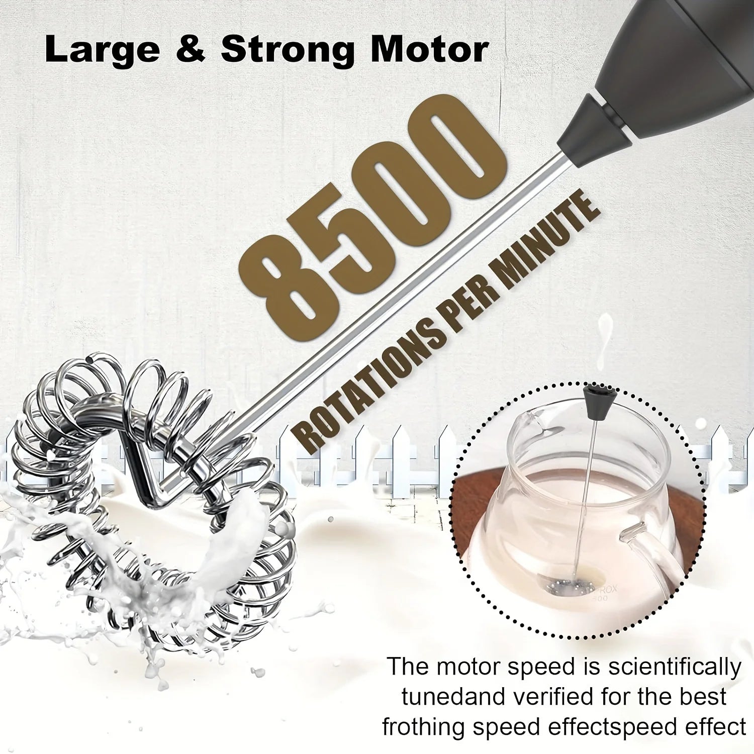 MINI Handheld Electric Milk Frother USB Rechargeable, Automatic Foam Maker for Lattes, Hot Chocolate Blender Egg Beater Tools Oasis Select