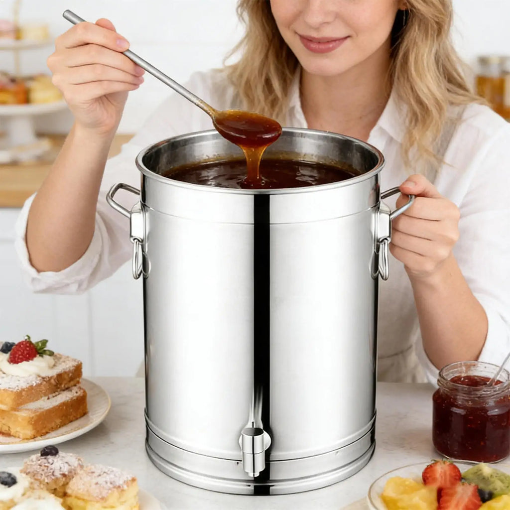 Grease Container for Kitchen 5L/9L/14L Stainless Steel Airtight Kitchen Utensils with Lid Airtight Storage Container for Beer Oasis Select