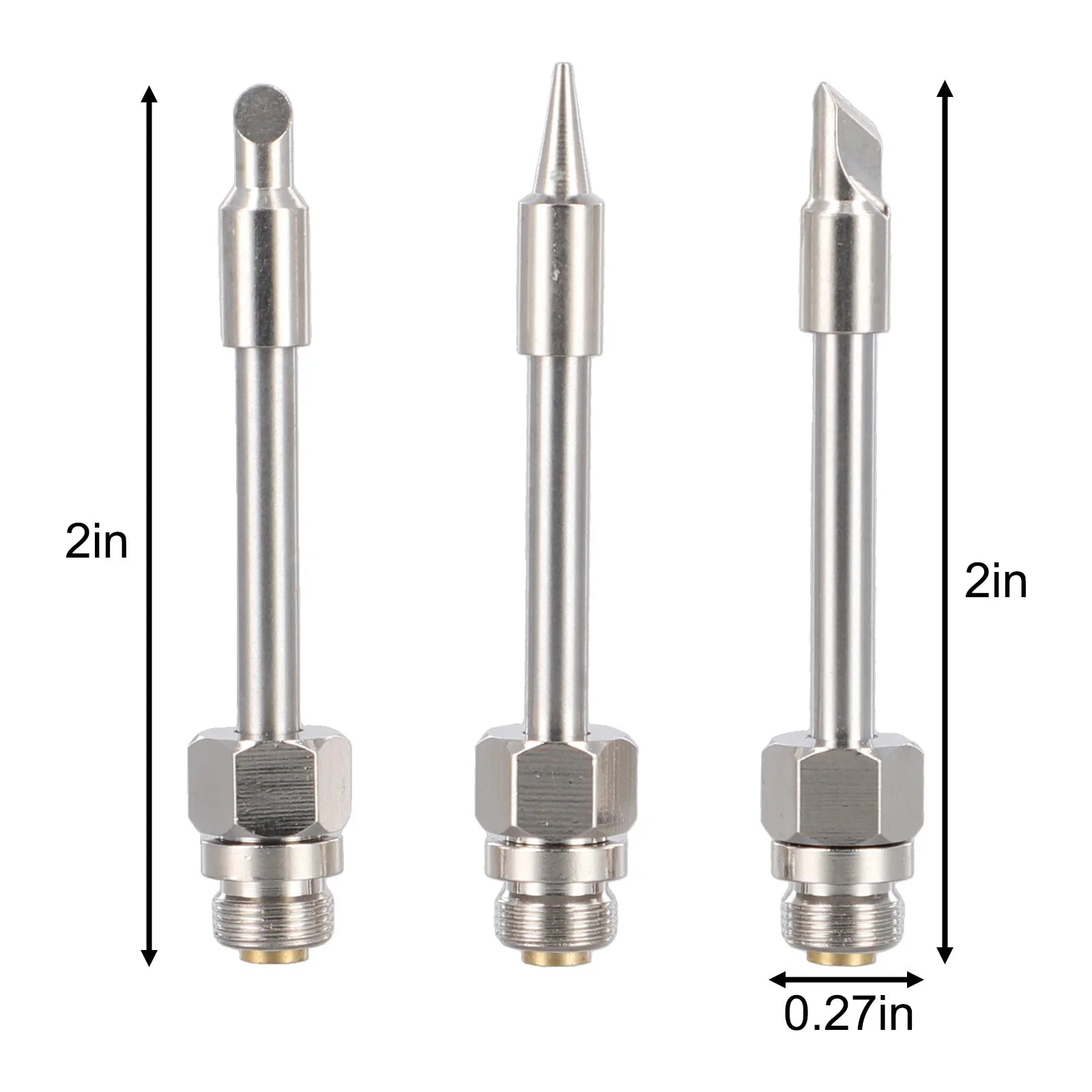 3PCS Soldering Iron Tips 510 Interface Soldering Iron Head Portable Soldering Iron Repair Welding Tools Oasis Select