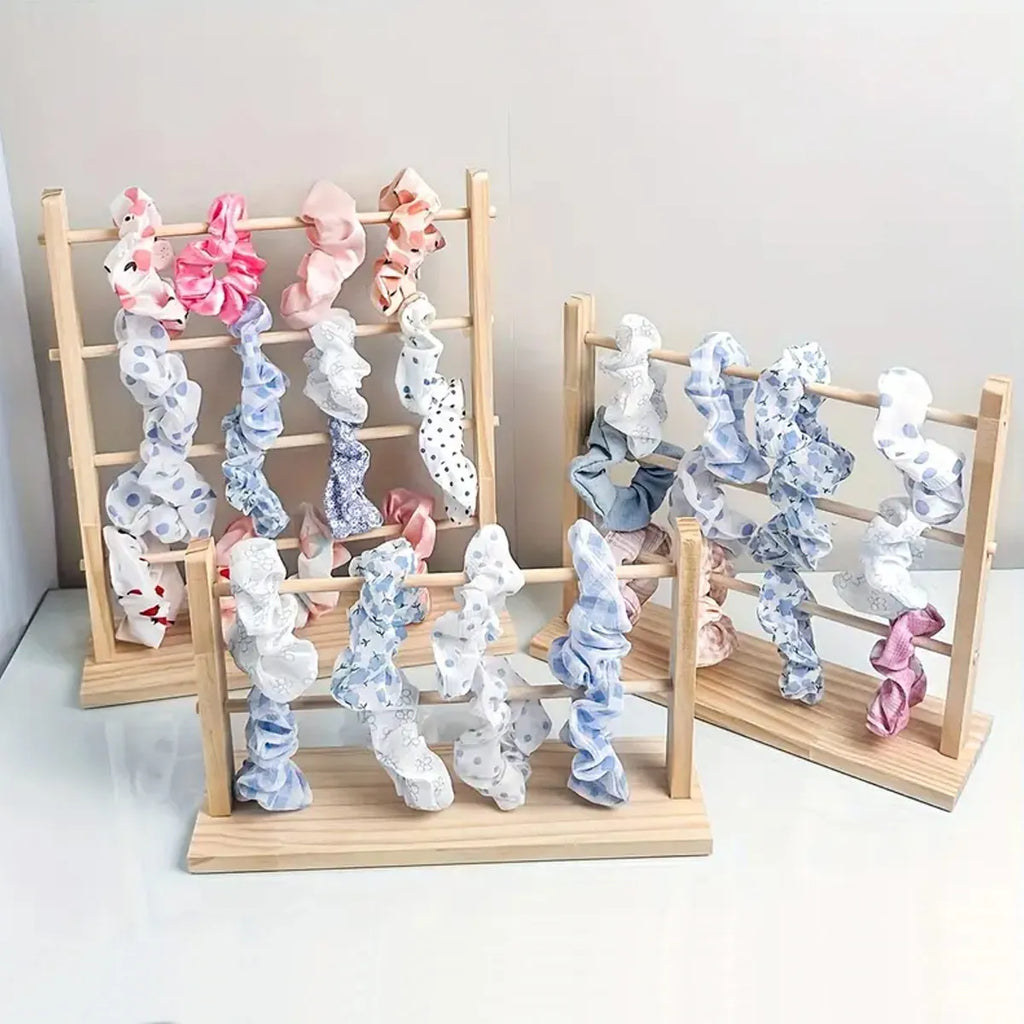 1pc Jewelry storage rack, suitable for hair rings, hair ropes, elegant wooden display racks for dressing tables, jewelry towers Oasis Select