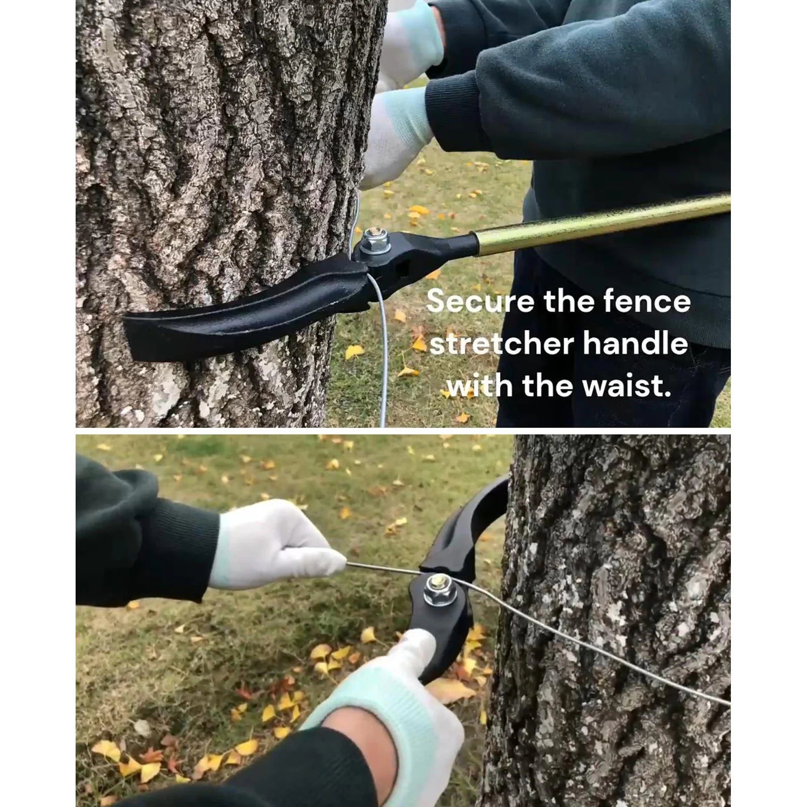 Fence Wire Stretcher Heavy Duty Carbon Steel 25.5 Inch Handle Fence Fixer Stretcher Tool for Home Fence Fixer Stretcher Tool Oasis Select