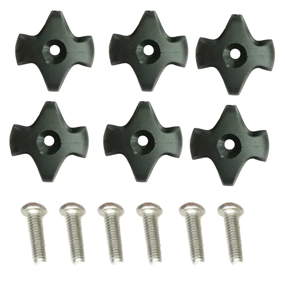 6Pcs Nylon Canoe Kayak Deck Line Guide with Screw Rowing Boat Dinghy Star Deck Fitting Oasis Select