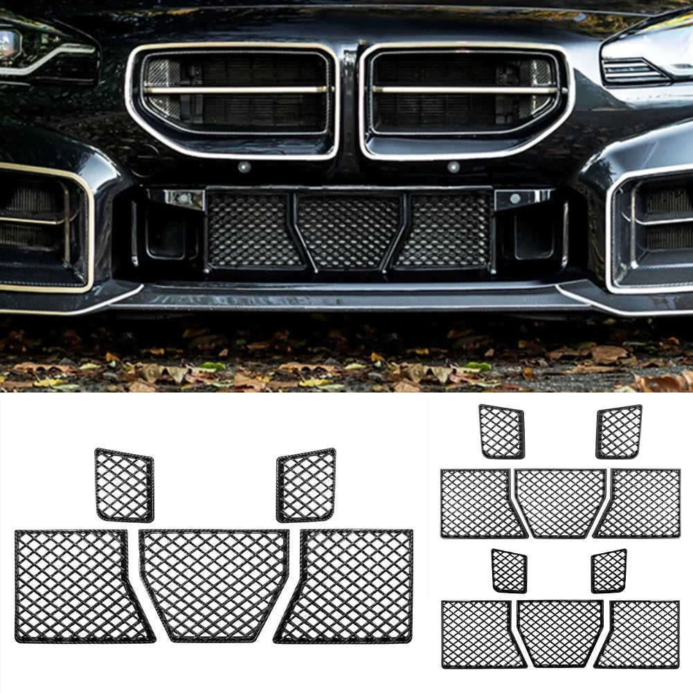 5 Pieces Front Bumper Center Lower Grille Mesh Guard for BMW G87 M2 2023-2025 Mesh Design for Enhanced Cooling and Vehicle Style Oasis Select