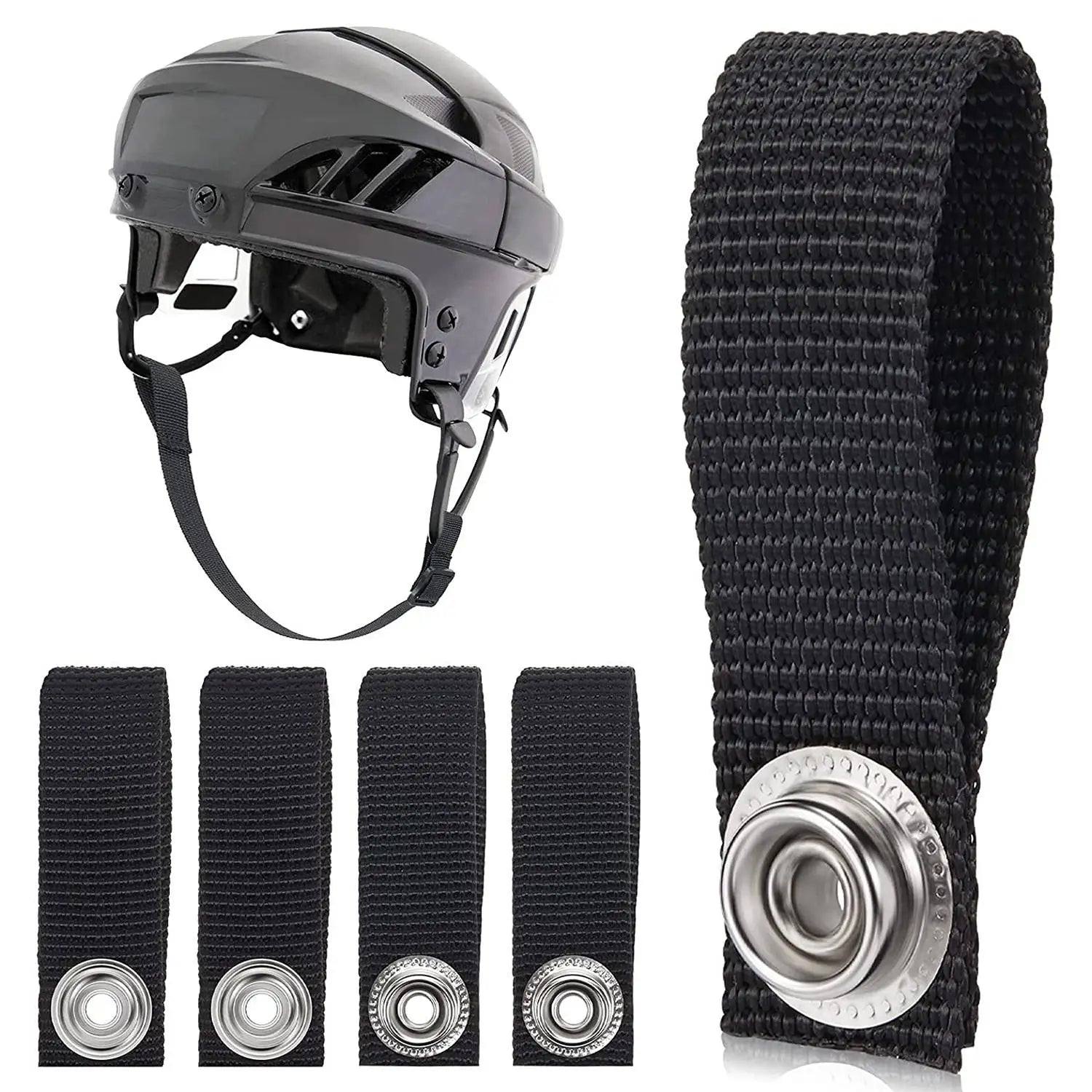 Hockey Helmet Chin Strap Detachable Helmet Loops Hockey Chin Strap Helmet Strap with Single Snap Hockey Helmet Accessory Oasis Select