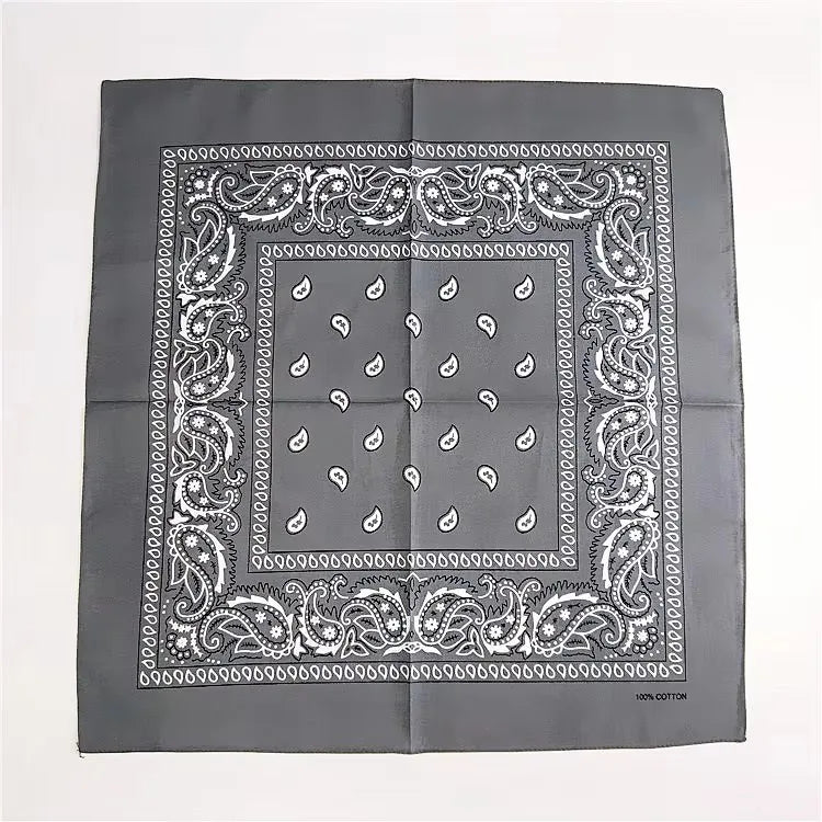 1 Bandana Kerchief Unisex Hip Hop Black Hair Band Neck Scarf Sports