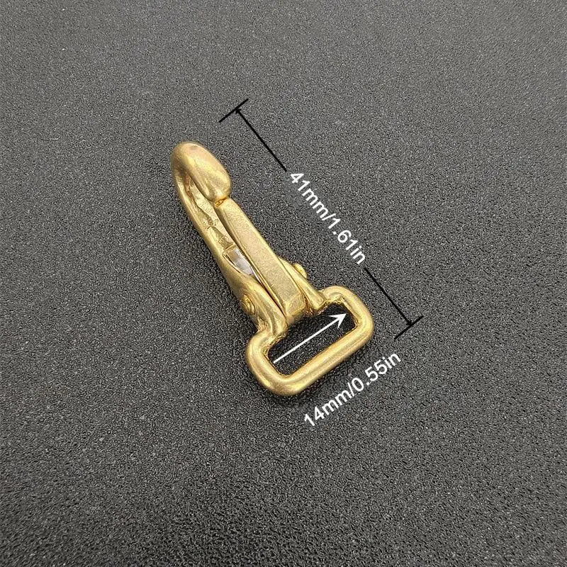 Brass Bag Strap Buckle Pet Leash Adapter Durable Metal Fastener for Dog Cat Traction Rope Accessory Oasis Select S