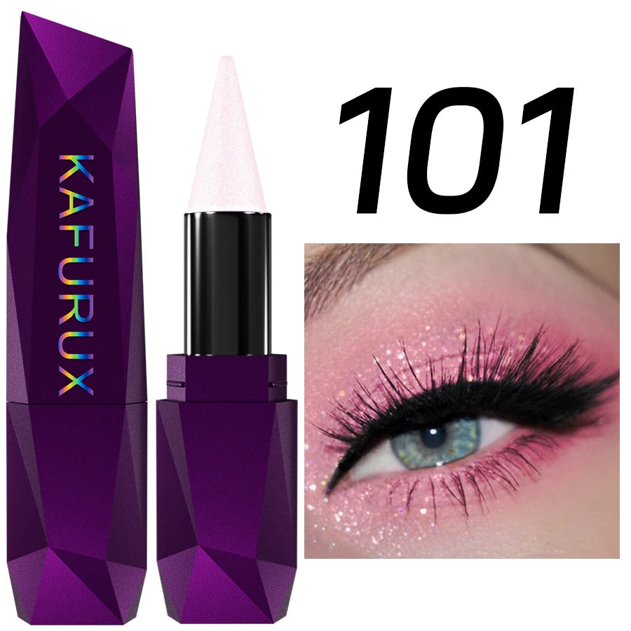 KAFURUX 25-Color Pearlescent Eyeshadow Stick – Waterproof