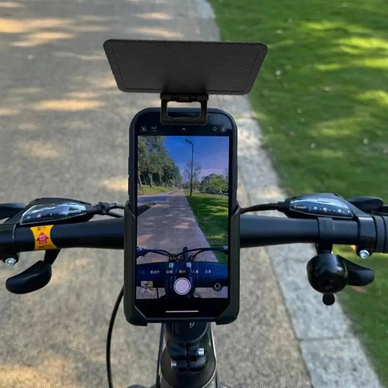 Mobile Phone Sunshade Anti-Glare Sun Shade for Phones Cellphone UV Protection Cover Folding Smartphone Sunshade for Car Bike Oasis Select Red