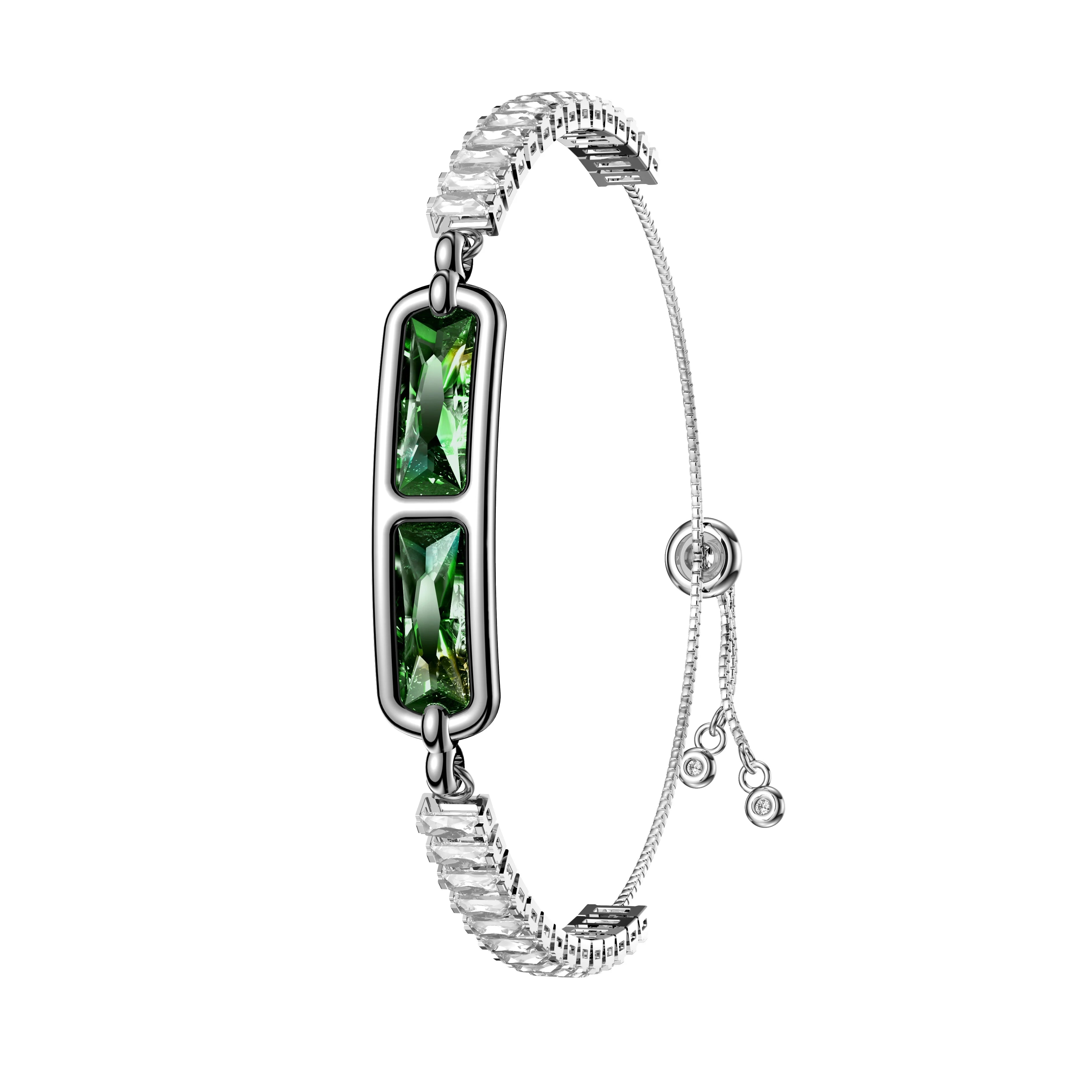 Woman Inlaid With Diamonds Smart Bracelet Sports Health Ms. Bluetooth Wristband Sleep Health Monitor Female Physiological Cycle Oasis Select GNWHZM