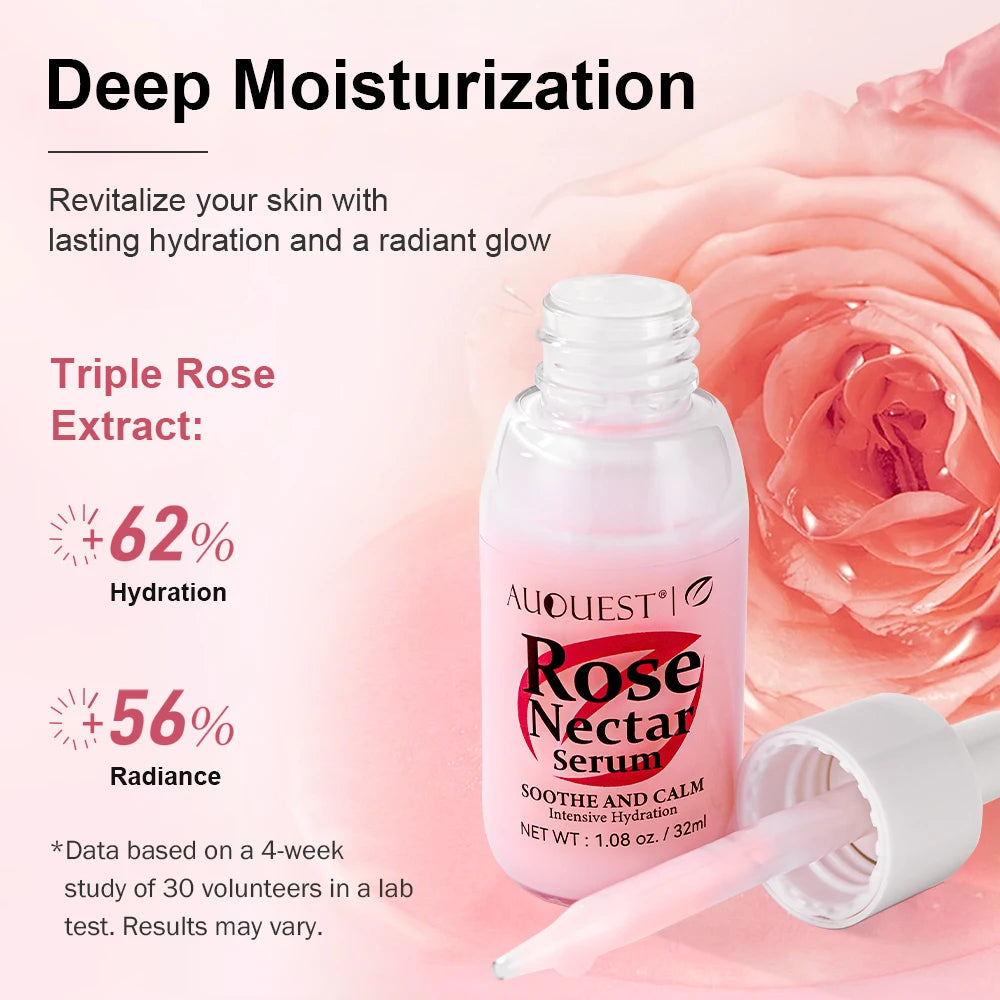 AUQUEST Face Serum Hyaluronic Acid Moisturizing Whitening Oil-Control Acne Treatment Anti-Aging Freckle Removal Facial Skin Care Oasis Select Rose Whitening Serum China Mainland