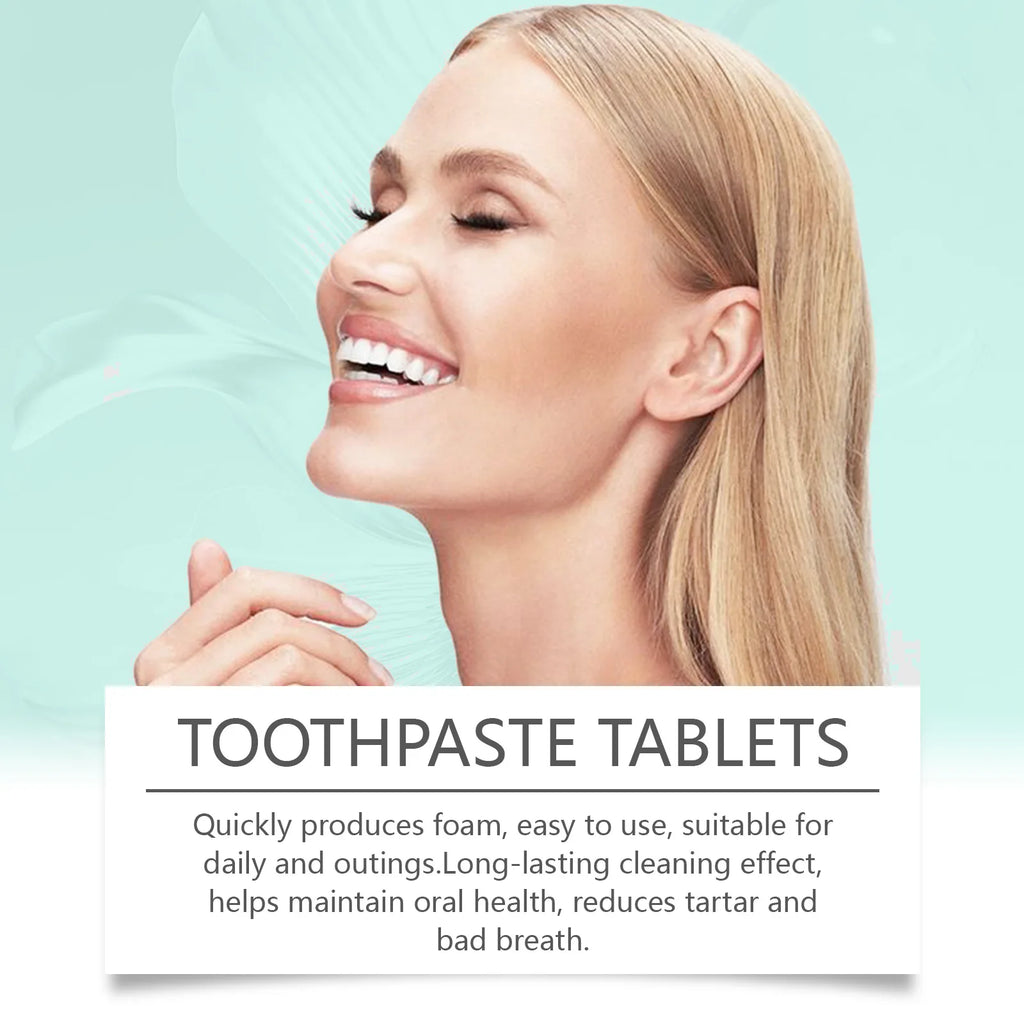 Jasmine Flavors Toothpaste Tablets Improve Bad Breath Remove Smoke Stains Fresh Mouthwash Oral Hygiene Solid Toothpaste Tablets Oasis Select