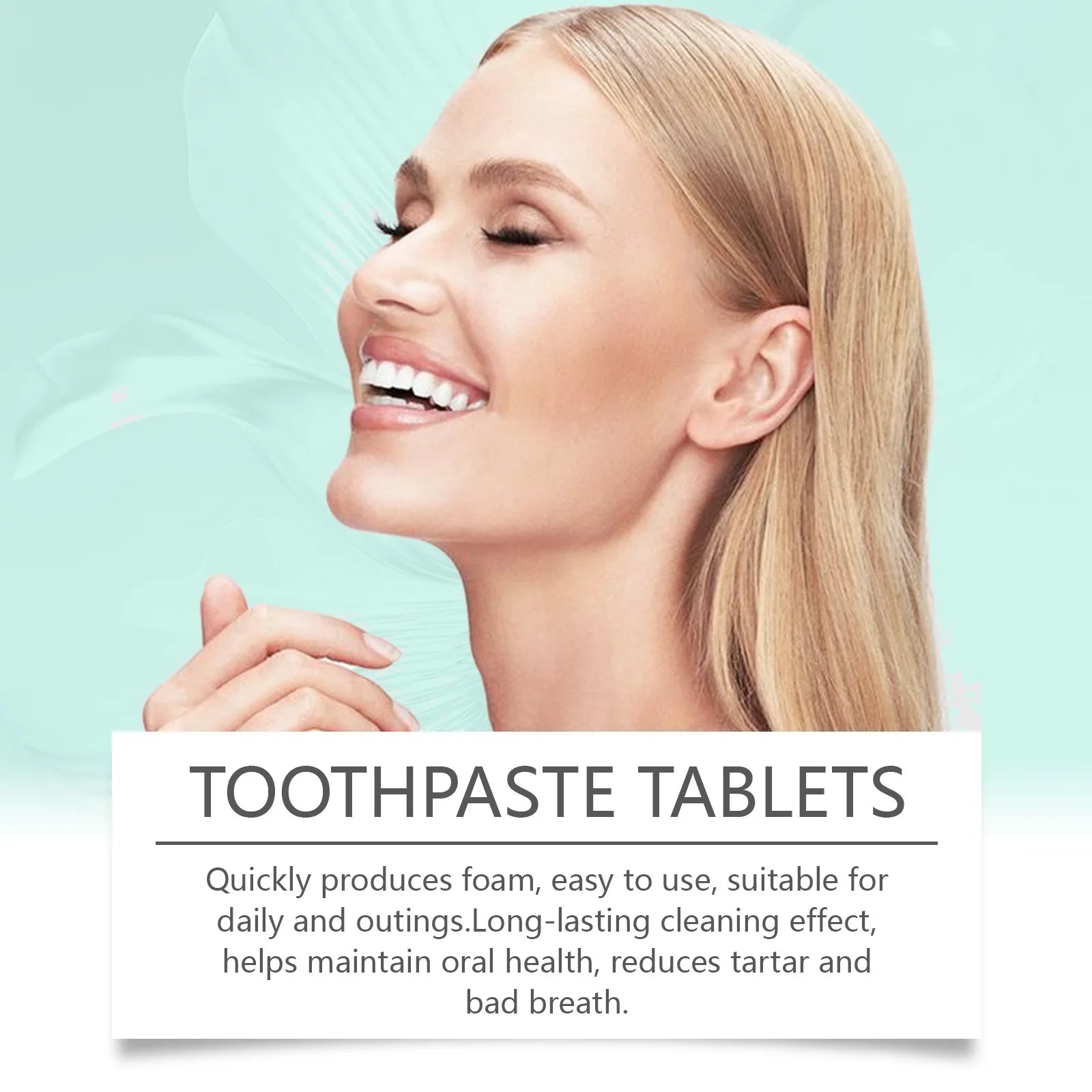 Jasmine Flavors Toothpaste Tablets Improve Bad Breath Remove Smoke Stains Fresh Mouthwash Oral Hygiene Solid Toothpaste Tablets Oasis Select