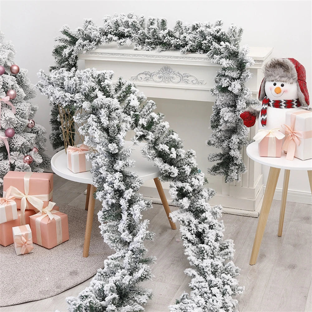 For Weddings Flexible Decoration Garland 270CM Christmas Wreath Artificial Christmas Garland Decorative 8.8 Feet Long Oasis Select