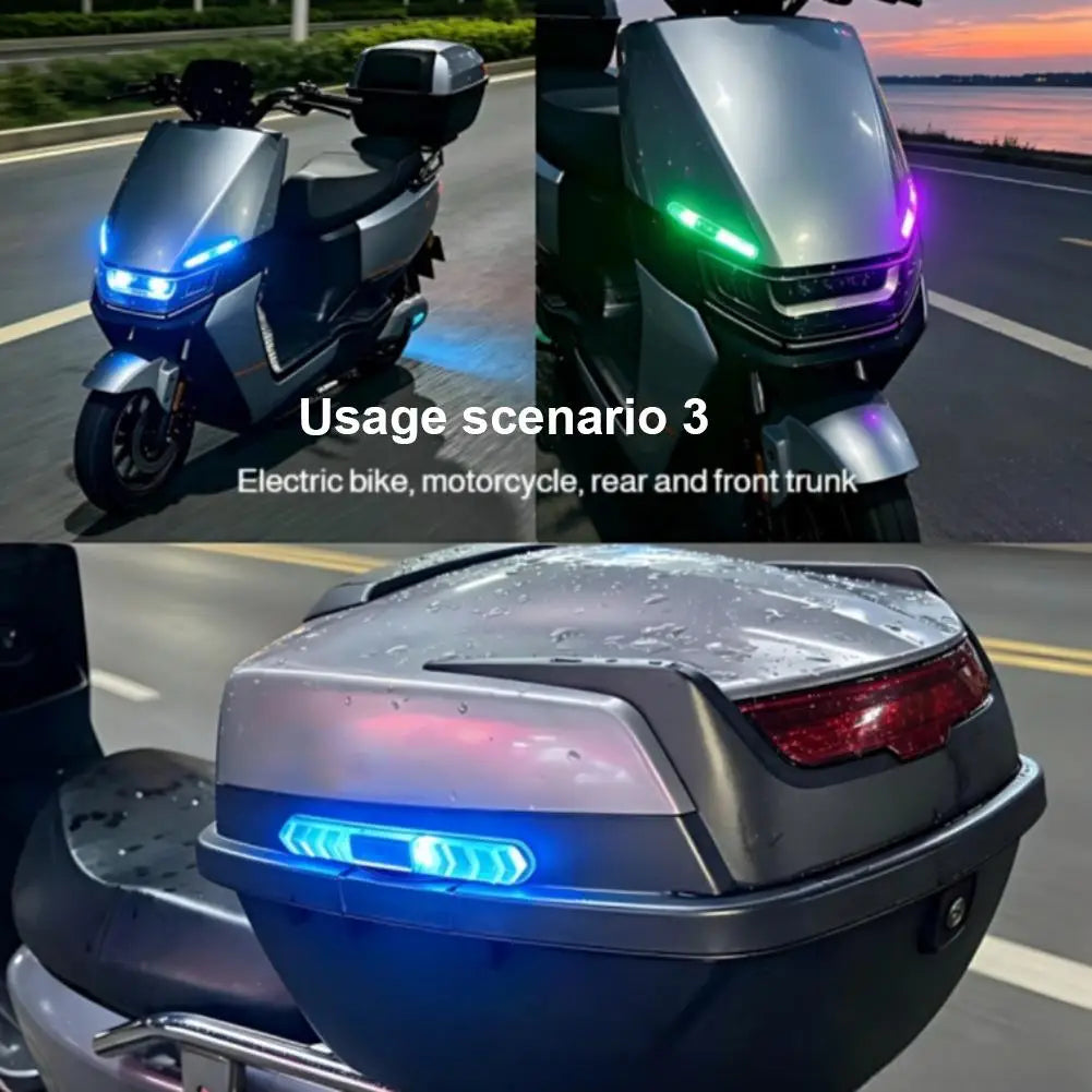 RGB Solar Car Door LED Welcome & Anti-Collision Warning Light
