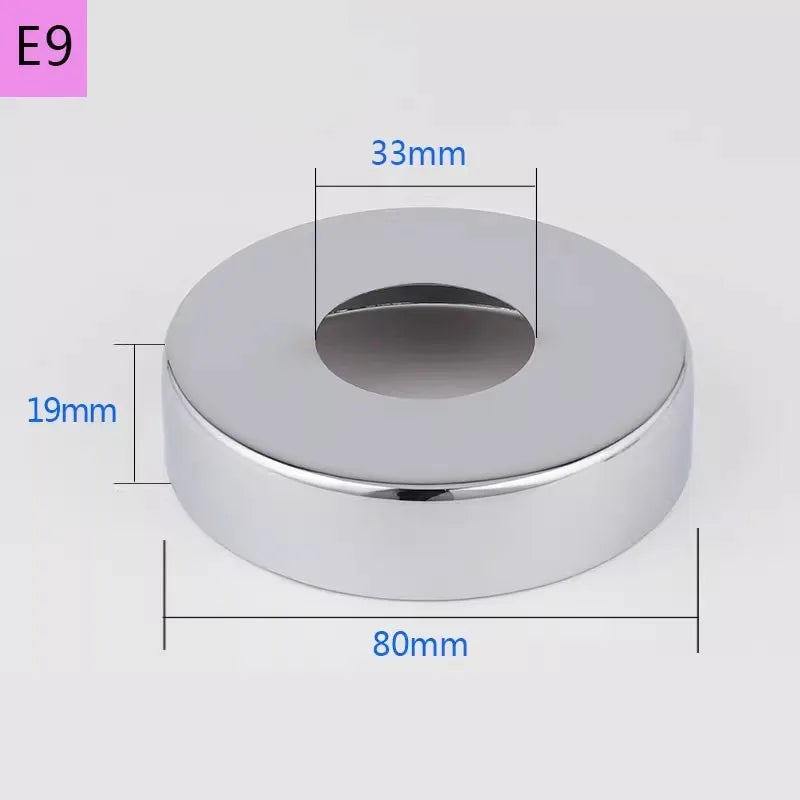 2PCS Stainless Steel Water Pipe Connector 1/2"3/4"1"Faucet Decorative Cover Heighten Valve Panel Shower Kitchen Tap Accessories Oasis Select E9-2pcs