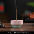 Incense Burner Ceramic Lotus Incense Holder Offering Incense Burner, Aromatherapy Burner Tea Ceremony Oasis Select Lian Incense Holder