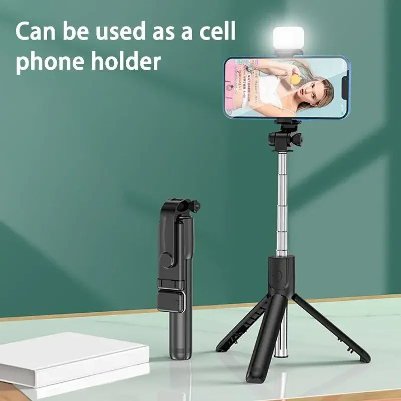 360 Rotation Selfie Stick Toneof Tripod Photo Pole Multi Mode Camera Material Retractable And Mini Cell Phone Selfie Artifact Oasis Select