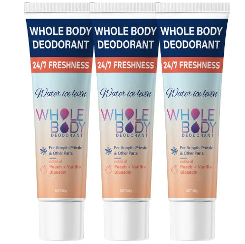 Whole Body Deodorant Cream – Hyaluronic Acid & Peach Vanilla Body Deodorant Cream Oasis Select Pink 20g
