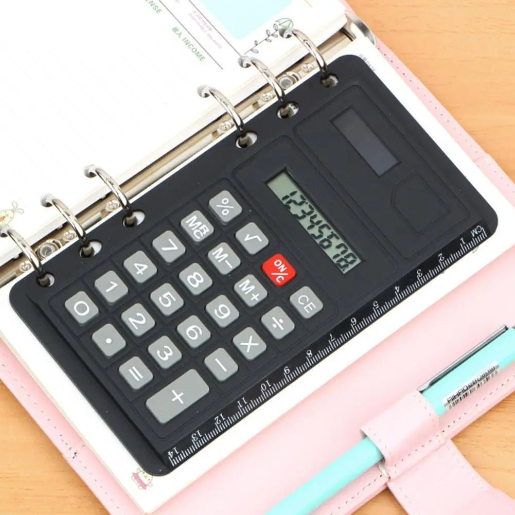 Multifunction Binder Calculator with Ruler & Calendar | 8-Digit