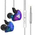 QKZ CK5 Wired Earphones In-Ear Headphones with Mic Volume Control HiFi Stereo Sound Deep Bass Tangle-Free for Phone Laptop PC Oasis Select QKZ CK5 Color
