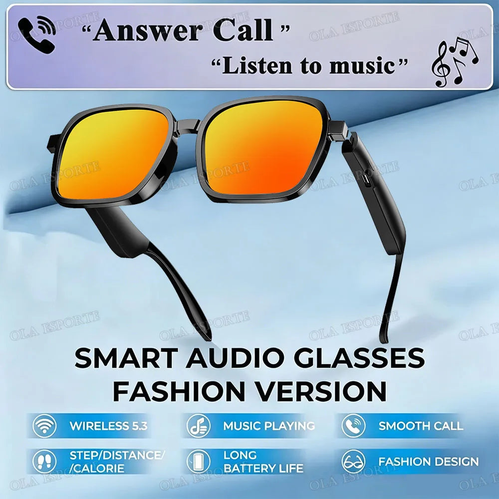 Bluetooth Smart Glasses UV Sport Sunglasses Wireless Headset