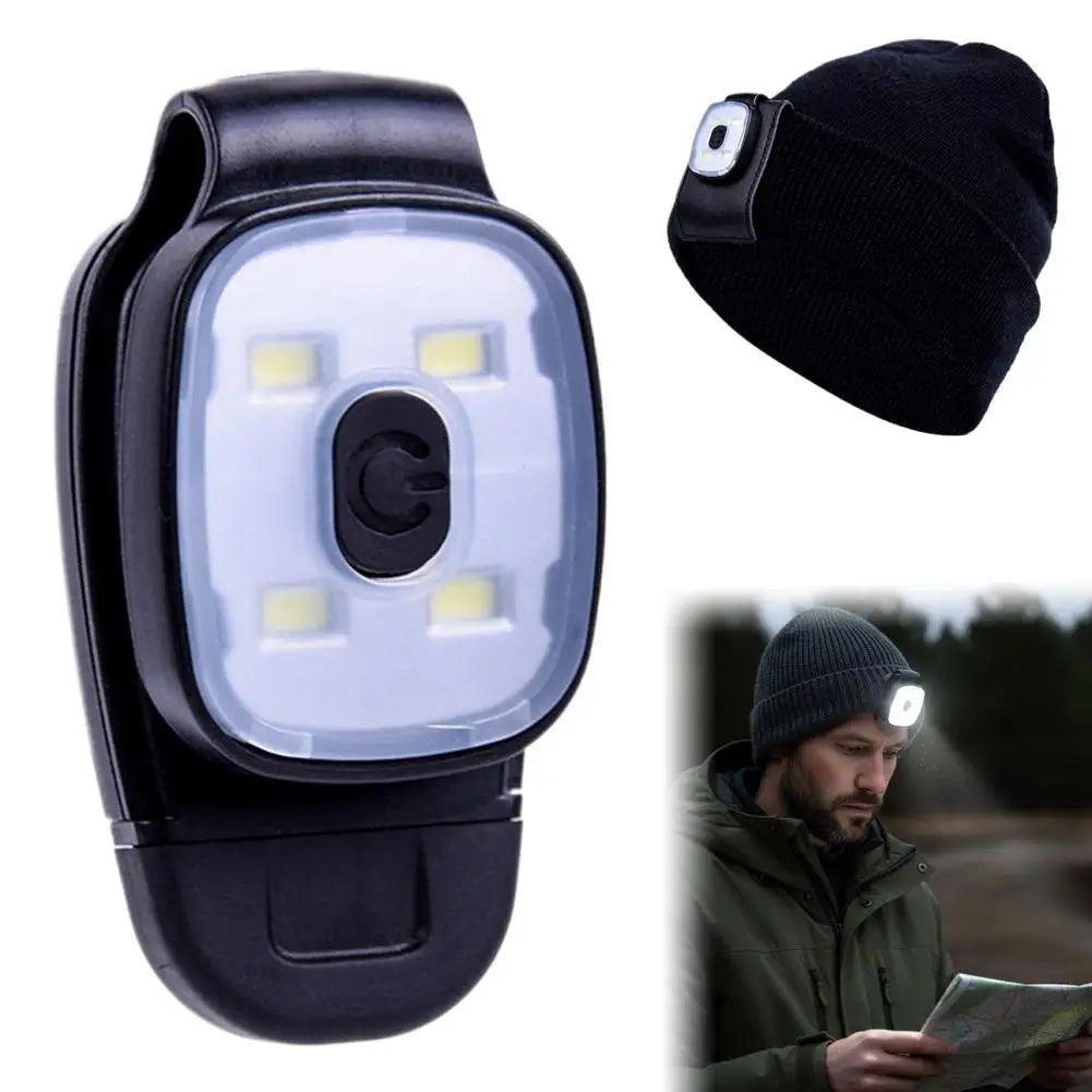 USB Rechargeable Clip-On LED Headlamp – 200 Lumens, 6 Modes Clip-On LED Headlamp Oasis Select