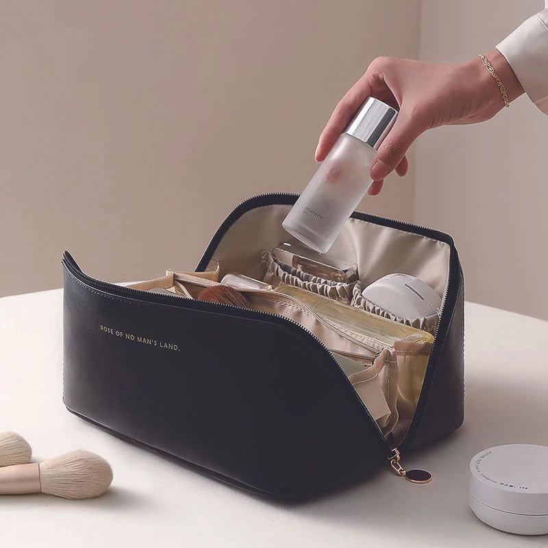 Women's Waterproof Travel Cosmetic Bag | Portable Makeup Pouch