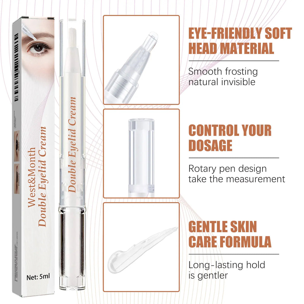 West Month Double Eyelid Setting Cream – Waterproof & Natural Eyelid Setting Cream Oasis Select