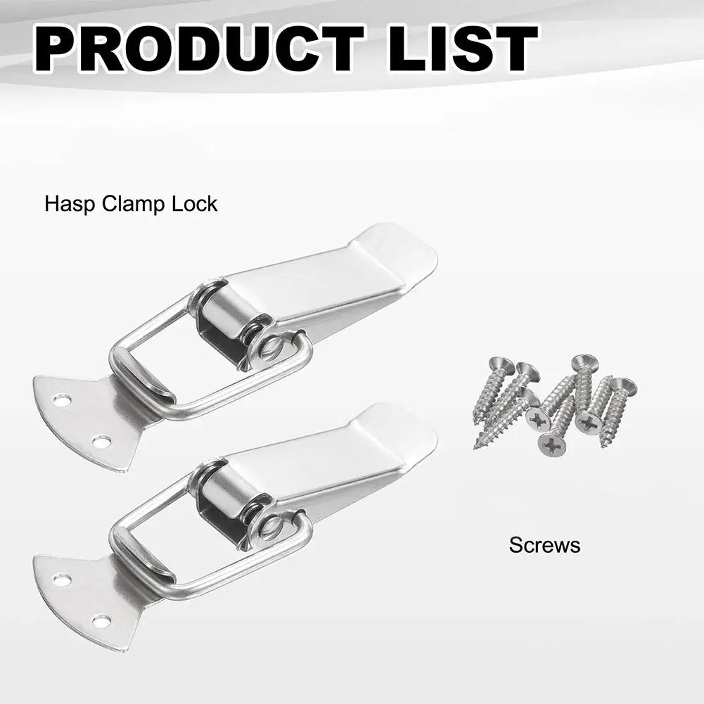 6-Pack Spring-Loaded Toggle Latch – Cabinet Box Lock Nickel