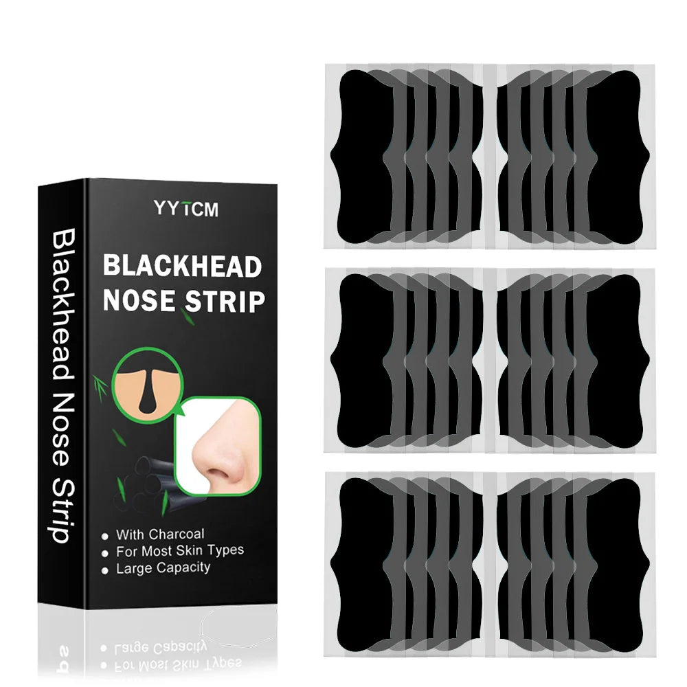 Large Size Black Nose Strips Bamboo Charcoal Blackhead Remover Deep Cleansing Pore Strips for Nose Care 5/10/15/20/30/40/80pcs Oasis Select 1box 30pcs