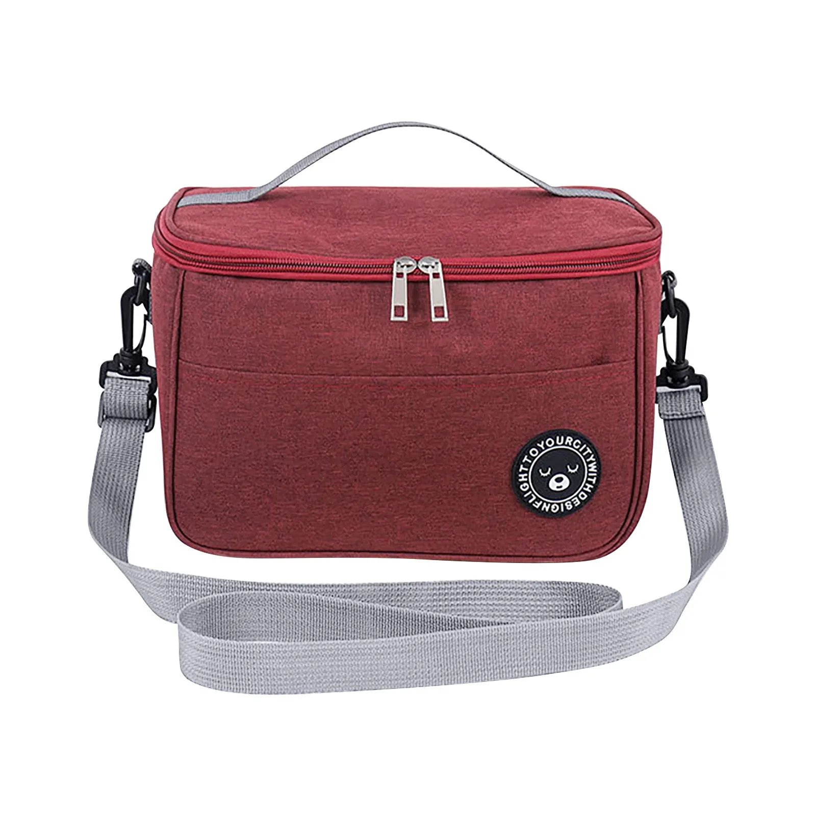 Portable Picnic Bag Thermal Insulated Lunch Box Tote Cooler Handbag Waterproof Backpack Bento Pouch School Food Storage Bags Oasis Select BS