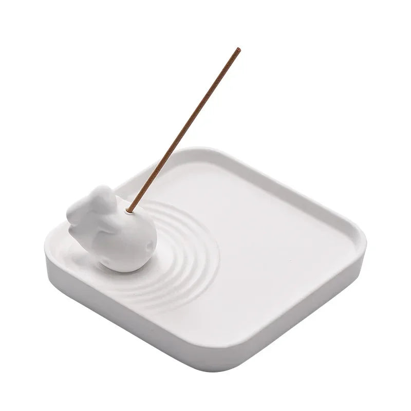 New Chinese Gypsum Incense Wire Incense Burner Accessories Zen White Creative Incense Burner Decoration Oasis Select