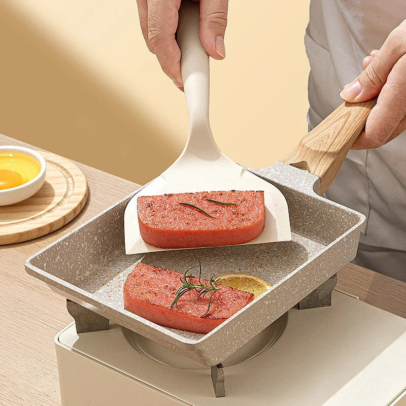 1PC Silicone Spatula Heat Resistant Non-Stick Kitchen Tool for Frying Pan Sushi Steak Fish Pancake Baking Household Food Grade Oasis Select