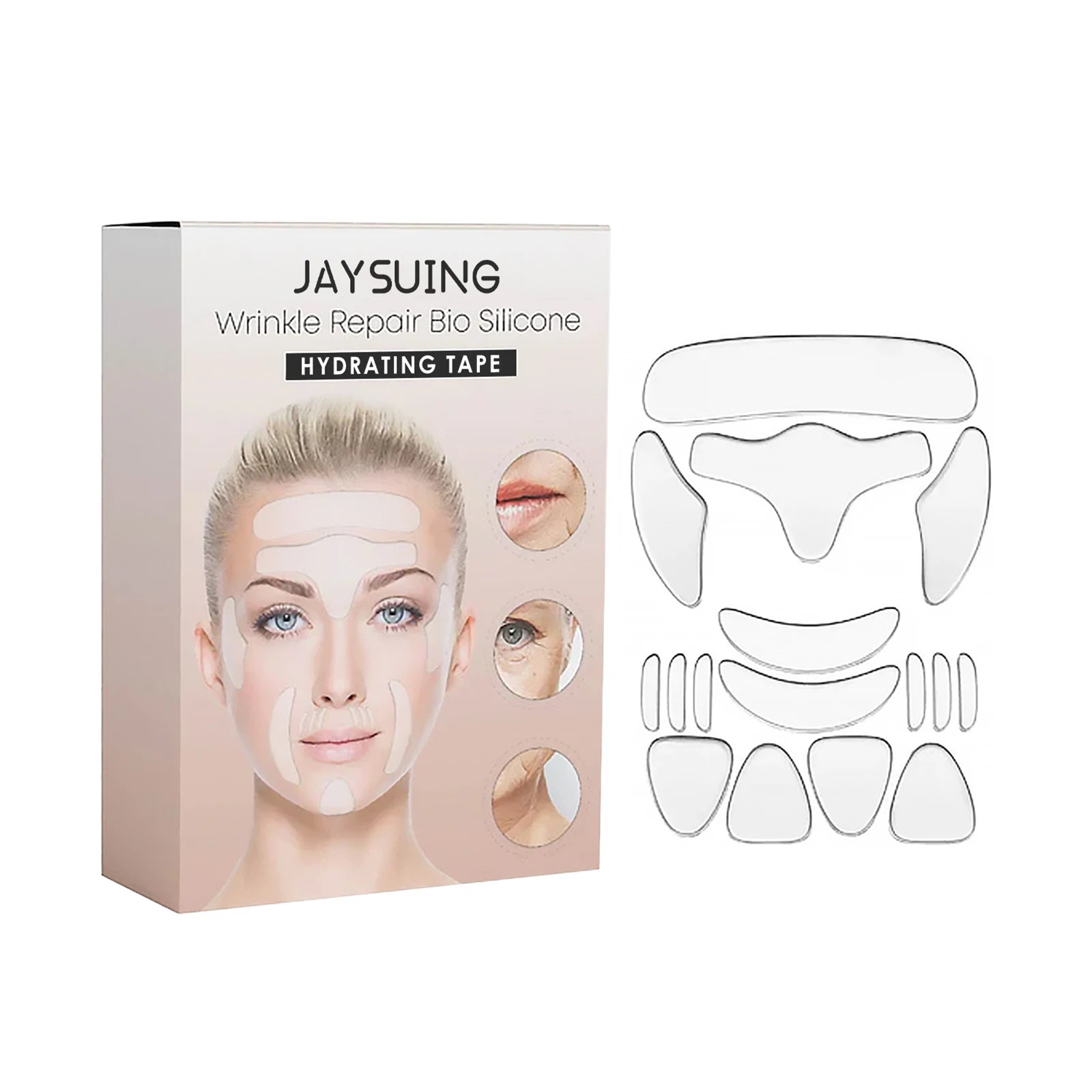 Silicone Anti-Wrinkle Firming Patches – Forehead & Crow's Feet Anti-Wrinkle Patches Oasis Select 1pc boxed