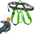 Lightweight Rock Climbing Harness Half Body Sit Harness for Mountaineering Abseiling Rappelling High Altitude Work Safety Belt Oasis Select grey green