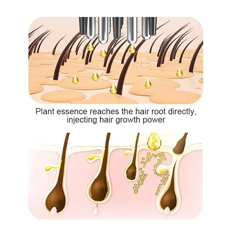 6-Needle Scalp Applicator Comb for Hair Serum & Oil