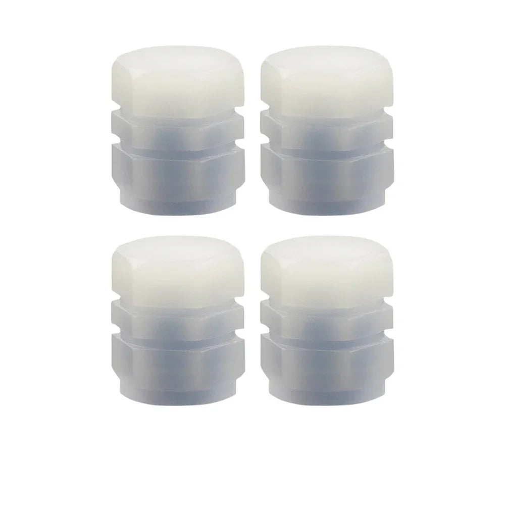 Blue Luminous Valve Cap Plastic ABS Luminous Tire Valve Cover Tires Accessories Tyre Stem Covers Applicable Car Motorcycle Bike Oasis Select