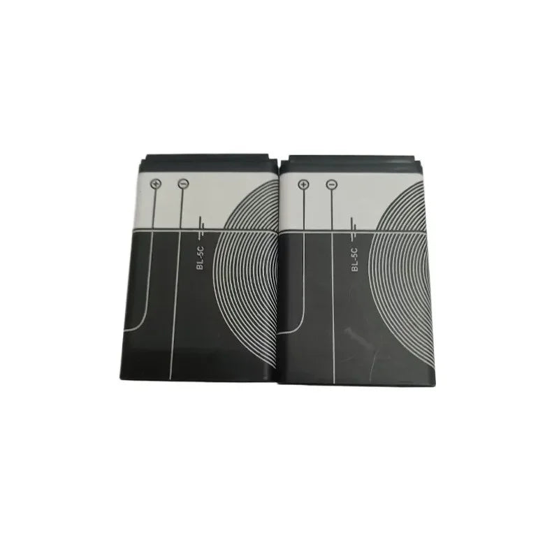 BL-5C 3.7V 1020mAh Battery Rechargeable Batteries for Nokia 2112 2118 2255 2270 2280 2300 2600 2610 3125 3230 Oasis Select 2PCS