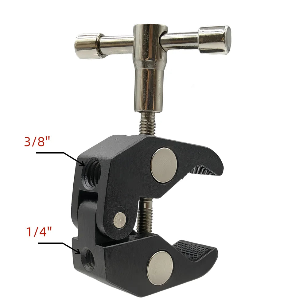 Super Clamp 360° Mini Ball Head Quick Release Mount for DSLR Camera