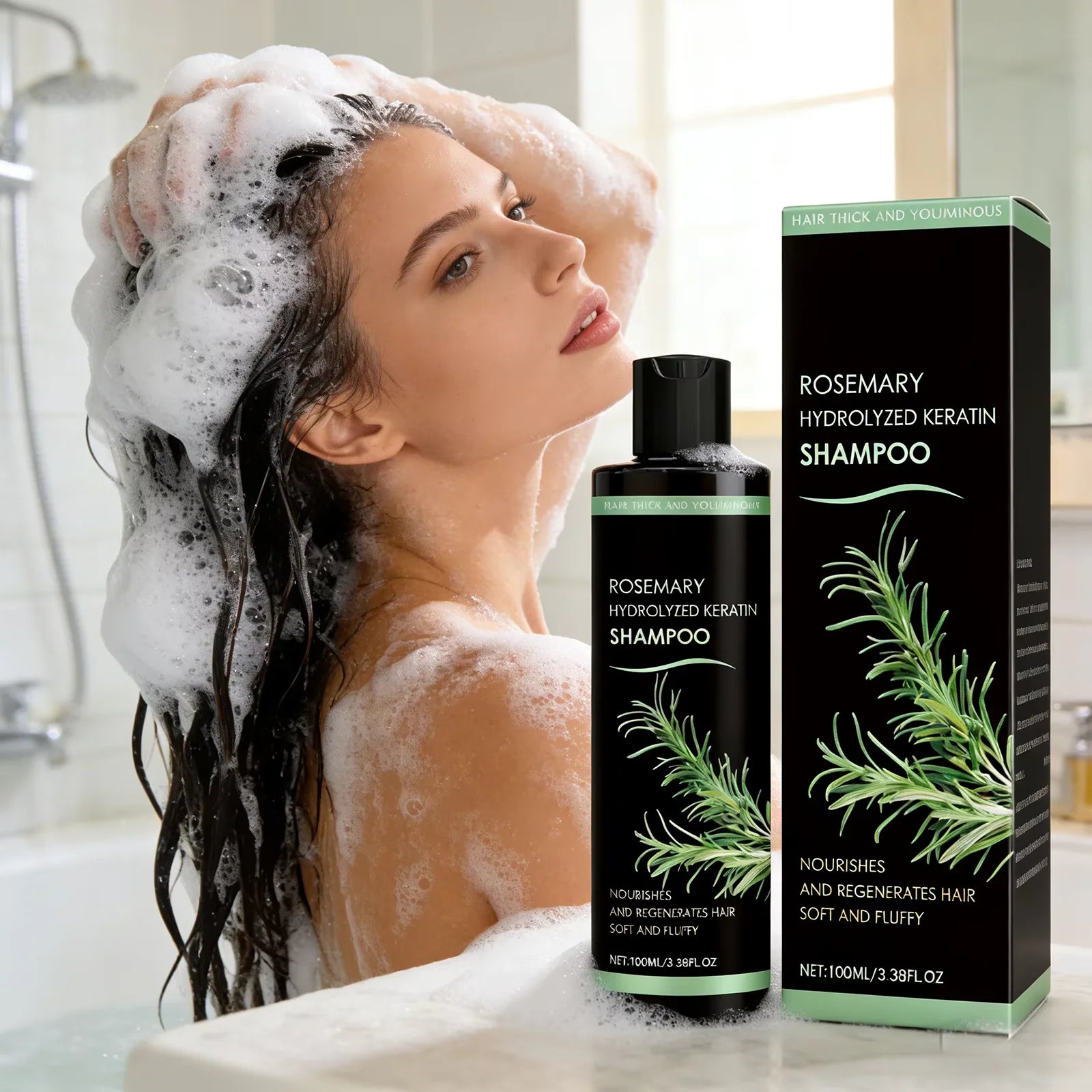 HOEGOA Rosemary Keratin Shampoo – Nourish & Oil Control 100ml Keratin Shampoo Oasis Select