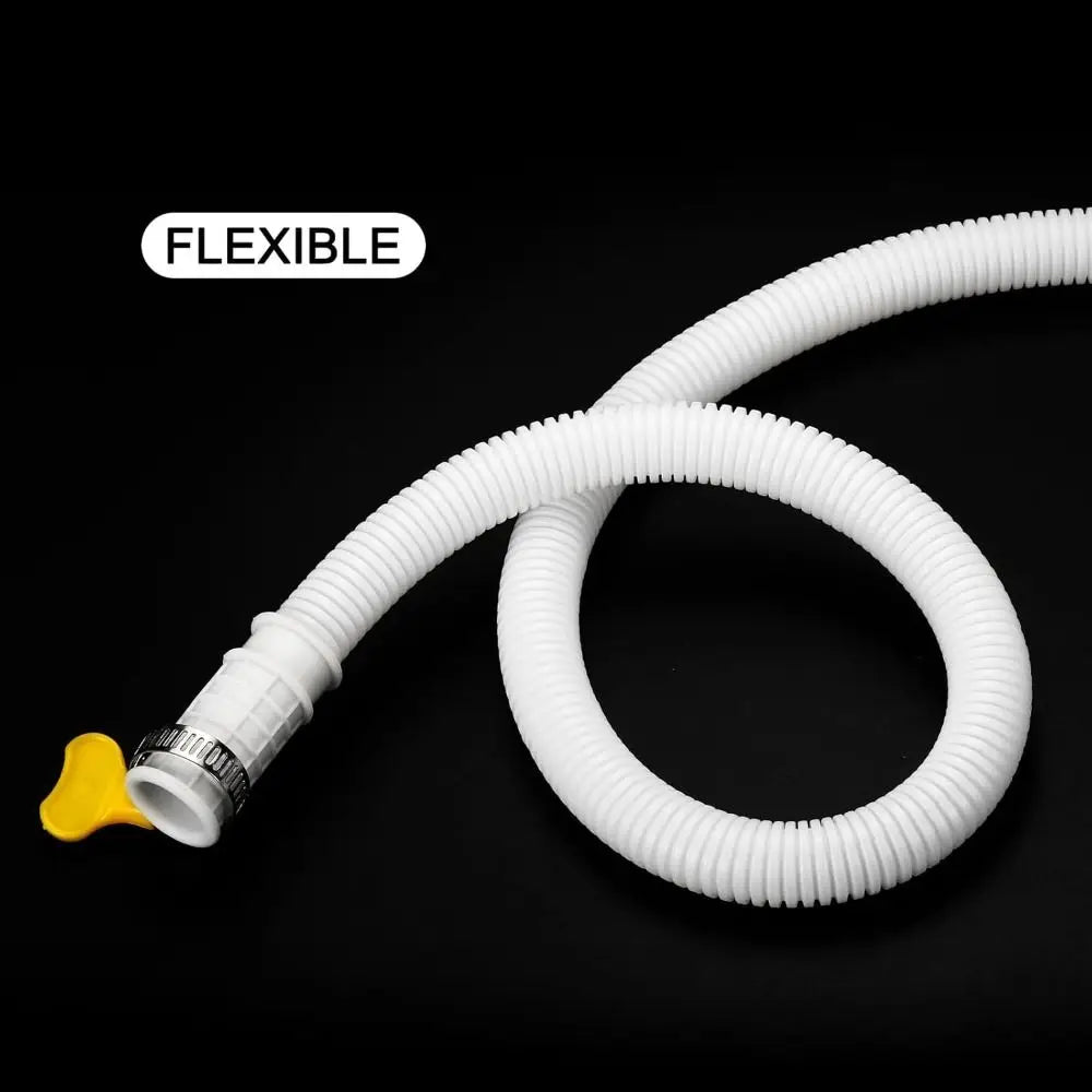 New Plastic Air Conditioner Drain Hose White Thickened Draining Hose 1-5M Extension Pipe Oasis Select